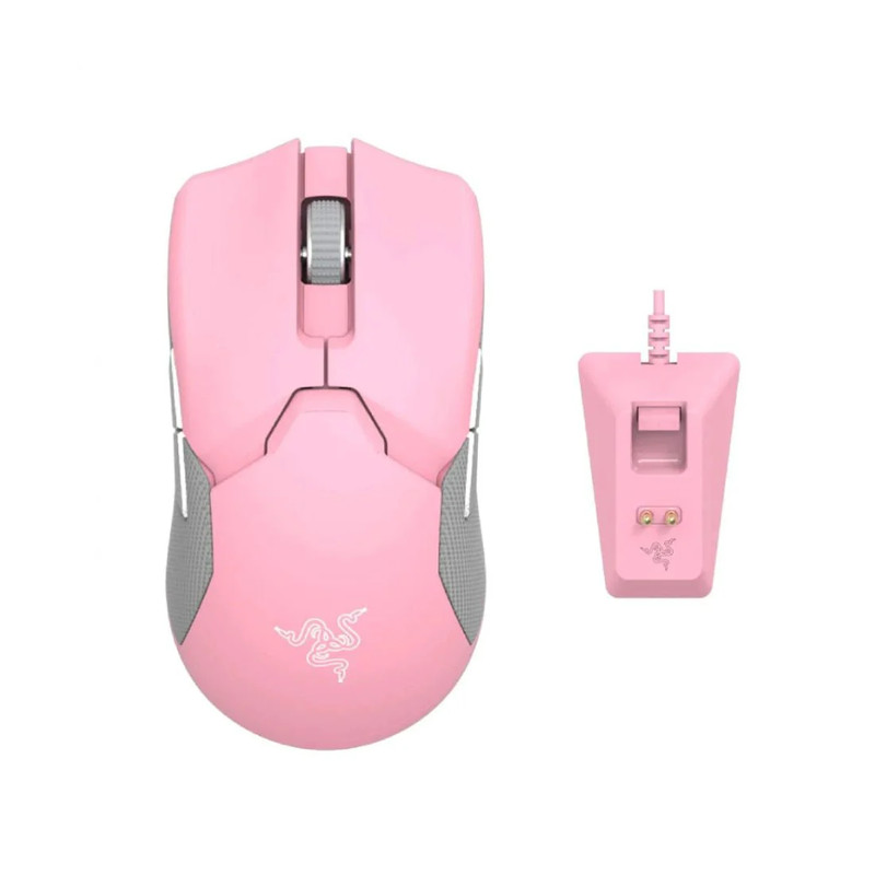 Razer Viper Ultimate Wireless Gaming Mouse w/ Charging Dock - Quartz - فأرة